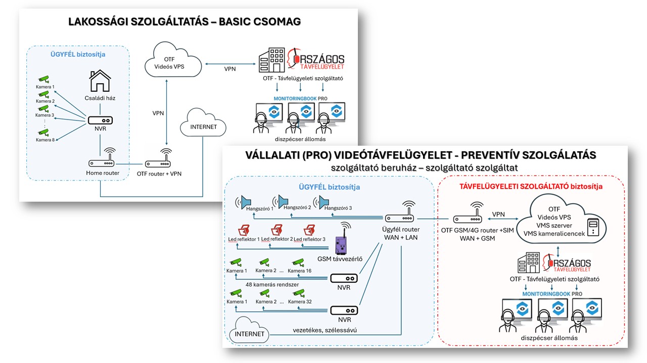 How to Position Two Video Remote Surveillance Services with Different Value Logics?